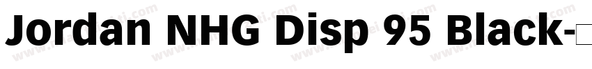 Jordan NHG Disp 95 Black字体转换